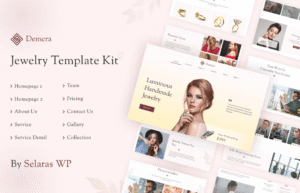 Demera – Jewelry Manufacturer & Store Elementor Template Kit