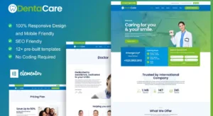 DentaCare – Dentist & Medical Elementor Template Kit