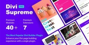 Divi Supreme Pro v4.9.97.33 – Everything you need to build amazing websites with ease