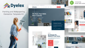 Dyelex – Painting & Wallpapering Service Elementor Template Kit