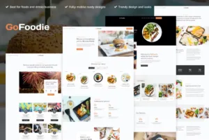 GoFoodie – Cafe & Restaurant Elementor Template Kit