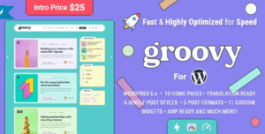 Groovy v2.3.0 – Modern & Lightweight Blog for WordPress