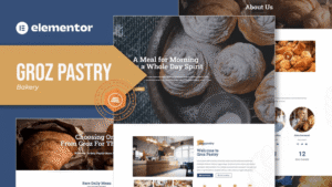 Groz Pastry – Bakery Elementor Template Kit
