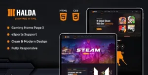 Halda – eSports and Gaming WordPress Theme 1.0.0