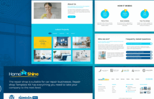 HomeShine – Cleaning & Laundry Elementor Template Kit