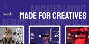 Ikonik – Resume vCard WordPress Theme 1.3.8