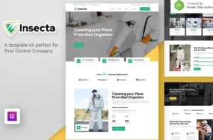 Insecta – Pest Control & Disinfection Elementor Template Kit