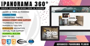 iPanorama 360° v1.9.1 – Virtual Tour Builder for WordPress