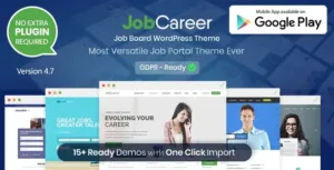 JobCareer v5.2 | Job Board Responsive WordPress Theme