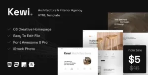 Kewi – Architecture & Interior Agency WordPress Theme 1.0