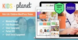 Kids Planet v2.2.14 – A Multipurpose Children WordPress Theme for Kindergarten and Playgroup