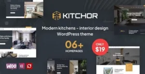 Kitchor – Interior Design WordPress Theme 1.0.7