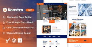 Konstro – Construction WordPress Theme 1.0.0