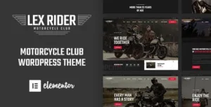 LexRider – Motorcycle Club WordPress Theme 1.6.3