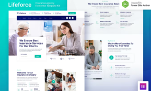 Lifeforce – Insurance Agency Elementor Template Kit