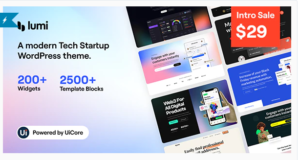 Lumi – Tech Startup WordPress Theme 1.0.2
