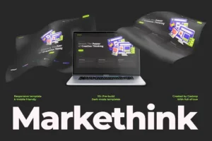 Markethink – Dark Mode Digital Marketing Agency Elementor Template Kit