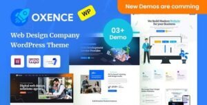 Oxence – Web Design Agency Elementor WordPress Theme 1.3.2