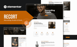 Recort – Recording Studio Elementor Template Kit