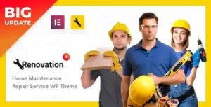 Renovation v4.5.0 – Repair Service, Home Maintenance Elementor WP Theme