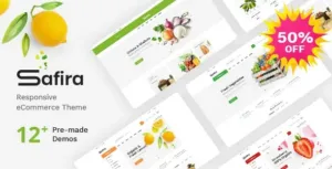 Safira v1.1.1 – Food & Organic WooCommerce WordPress Theme