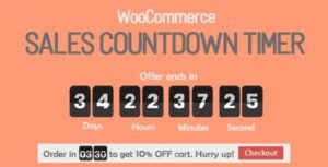 Sales Countdown Timer for WooCommerce and WordPress – Checkout Countdown v1.1.6
