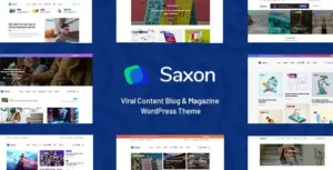 Saxon v1.9.3 – Viral Content Blog & Magazine Marketing WordPress Theme