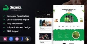Suxnix – Health Supplement WordPress Theme 1.1