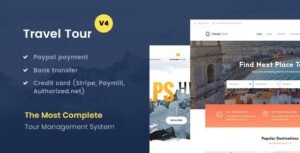 TravelTour v5.1.4 – Travel & Tour Booking WordPress