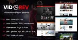 VidoRev v2.9.9.9.9.9.7 – Video WordPress Theme