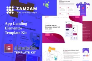 Zamzam – App Landing Elementor Template Kit